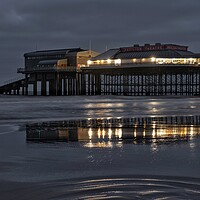 Buy canvas prints of Reflections of the end of the pier at Cromer by Gary Pearson