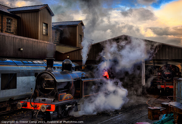 Simmering in Haworth Picture Board by Trevor Camp