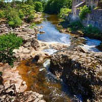 Buy canvas prints of Whirlpools of Linton Falls by Trevor Camp
