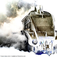 Buy canvas prints of The Mighty Sir Nigel Gresley by Trevor Camp