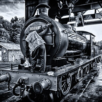Buy canvas prints of Echoes of Steam: The Prepped J27 Locomotive by Trevor Camp
