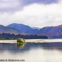 Buy canvas prints of Ullswater's Serene Ferry Voyage by Trevor Camp