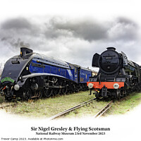 Buy canvas prints of Sir Nigel Gresley & Flying Scotsman by Trevor Camp