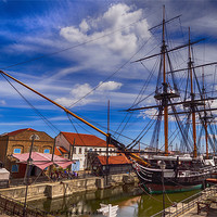 Buy canvas prints of The Mighty HMS Trincomalee by Trevor Camp