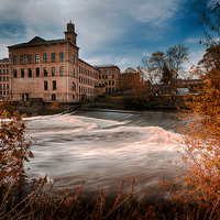 Buy canvas prints of  Salts Mill by Trevor Camp
