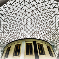 Buy canvas prints of  British Museum Roof by Trevor Camp