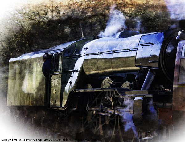 Flying Scotsman Picture Board by Trevor Camp