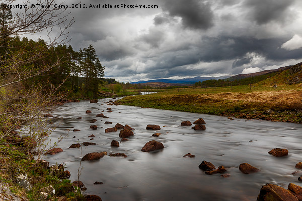River Gaur, Loch Rannoch Picture Board by Trevor Camp