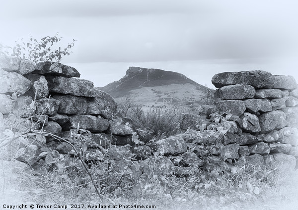 The Enigmatic Roseberry Topping Picture Board by Trevor Camp