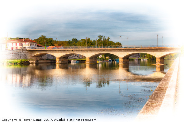 Le Pont de Jarnac Picture Board by Trevor Camp