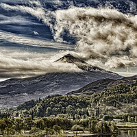 Buy canvas prints of Schiehallion in the clouds by Trevor Camp