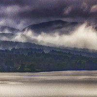 Buy canvas prints of Mist Lifting by Trevor Camp