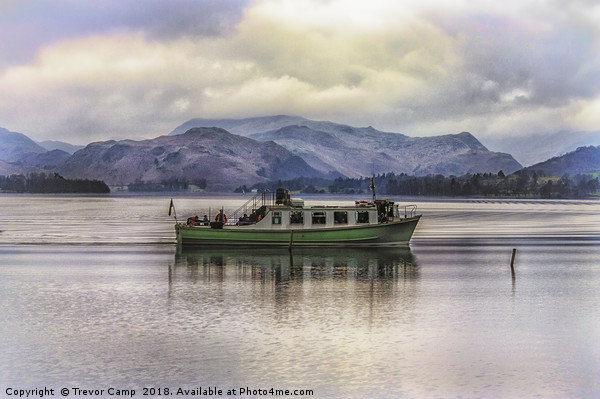Ullswater Ferry Picture Board by Trevor Camp