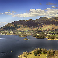 Buy canvas prints of Skiddaw, Keswick and Derwentwater by Trevor Camp