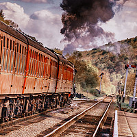 Buy canvas prints of Steaming down the Infinity Line by Trevor Camp