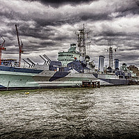 Buy canvas prints of HMS Belfast by Trevor Camp