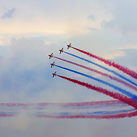 Buy canvas prints of Red Arrows - 04 by Trevor Camp