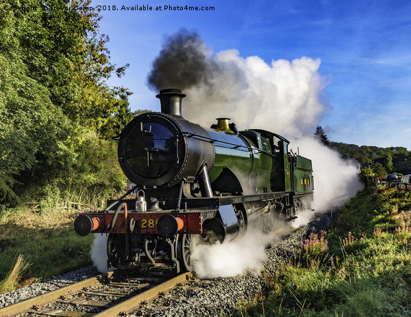 Steam locomotive GWR 2857 Picture Board by Trevor Camp