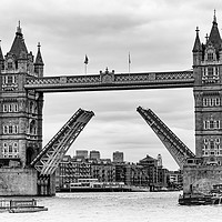 Buy canvas prints of Tower Bridge - Toned image by Trevor Camp