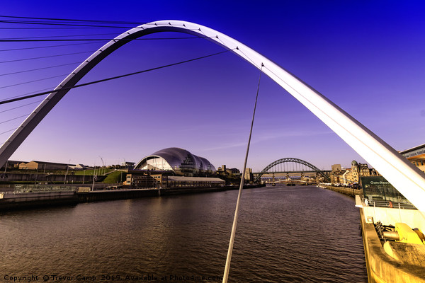 Tyne Arches Picture Board by Trevor Camp
