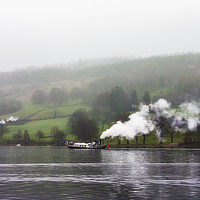 Buy canvas prints of Coniston Steam Ferry - 01 by Trevor Camp