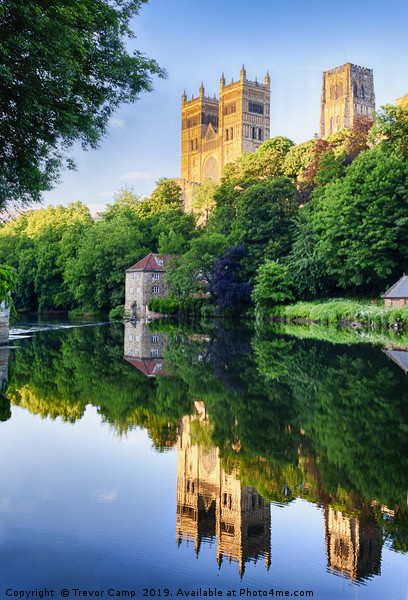 Reflections of Durham Cathedral Picture Board by Trevor Camp