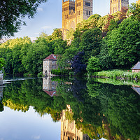 Buy canvas prints of Reflections of Durham Cathedral by Trevor Camp