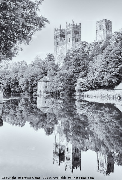 Tranquil Reflections of Durham Cathedral Picture Board by Trevor Camp