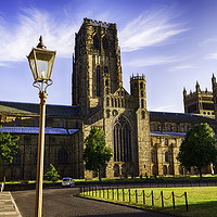 Buy canvas prints of Iconic Durham Cathedral on a Colourful Summer Even by Trevor Camp