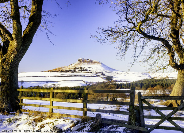 Roseberry Topping - Snow Topping Picture Board by Trevor Camp