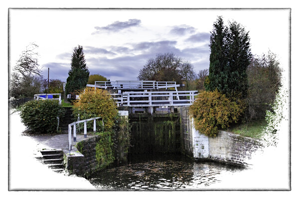 Dowley Gap Lock Picture Board by Trevor Camp