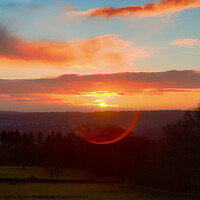Buy canvas prints of Sunrise Over Nab Wood by Trevor Camp