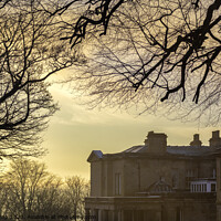Buy canvas prints of Golden Glow Over The Mansion by Trevor Camp