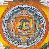 Buy canvas prints of Manjushree Mandala, where the central figure represents the god  by stefano baldini