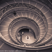 Buy canvas prints of Spiral staircase by Giuseppe Momo by stefano baldini