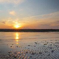 Buy canvas prints of croy beach sunset by Edward Linton