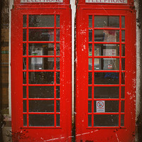 Buy canvas prints of Red telephone boxes by stephen clarridge