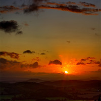 Buy canvas prints of Sunset On Ridge Hill by Steven Clements LNPS