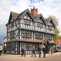 Buy canvas prints of The Old House, Hereford. by Catherine Joll