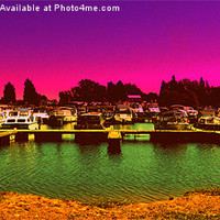 Buy canvas prints of Purple Harbor by christopher knight