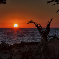 Buy canvas prints of  Cyprus Sunset by John Johnson