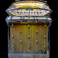 Buy canvas prints of Wurlitzer jukebox, model 2500, made in 1961 by John Johnson
