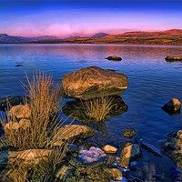 Buy canvas prints of Lake in North Wales by Angel wheller