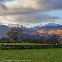 Buy canvas prints of Catbells and the Derwent Fells from Castlerigg, Lake District, Cumbria by Louise Heusinkveld