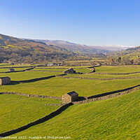 Buy canvas prints of Iconic stone barns and dry stone walls of Swaledale by Louise Heusinkveld