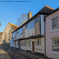 Buy canvas prints of Historic houses on Church Street, St Marys, Sandwich, Kent by Louise Heusinkveld