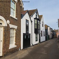 Buy canvas prints of Sea Wall Street, Whitstable, Kent by Louise Heusinkveld