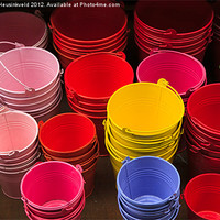 Buy canvas prints of Buckets by Louise Heusinkveld