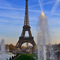 Buy canvas prints of The Eiffel Tower from Trocadero by Louise Heusinkveld