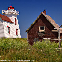Buy canvas prints of North Rustico Lighthouse by Louise Heusinkveld